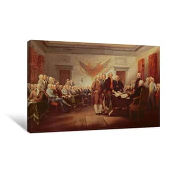 Image of Signing the Declaration Canvas Print