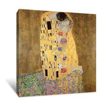Image of Gustav Klimt - The Kiss Canvas Print