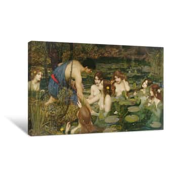 Image of Hylas and the Nymphs Canvas Print