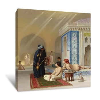 Image of Pool in a Harem Canvas Print