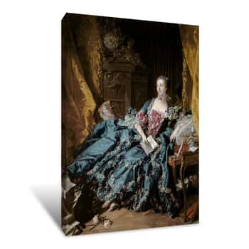 Image of Madame De Pompadour Canvas Print