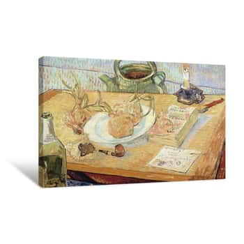 Image of Still Life With Onions Canvas Print