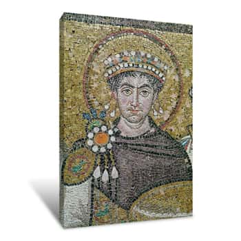 Image of Emperor Justinian I Canvas Print