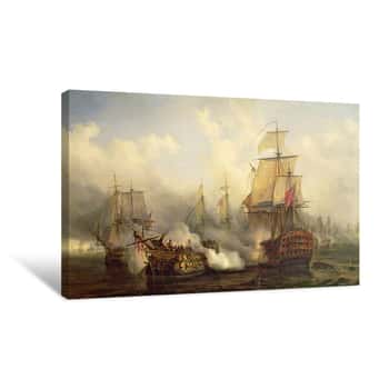 Image of The Redoutable at Trafalgar Canvas Print