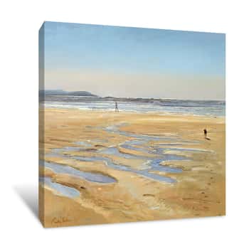 Image of Beach Strollers Canvas Print