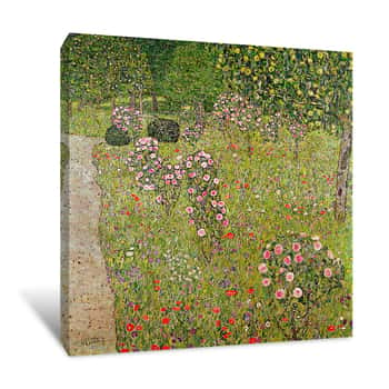 Image of Orchard With Roses Canvas Print