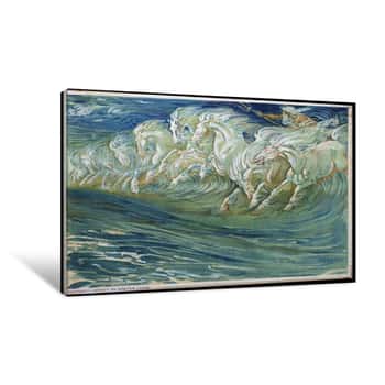 Image of Neptune\'s Horses Canvas Print