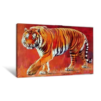 Image of Bengal Tiger  (oil on canvas) Canvas Print