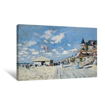 Image of The Beach At Trouville Canvas Print