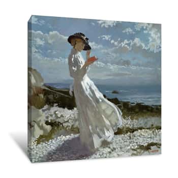 Image of Grace Reading Canvas Print