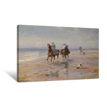 Image of Ride On the Beach Canvas Print