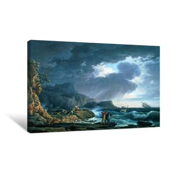 Image of A Seastorm Canvas Print