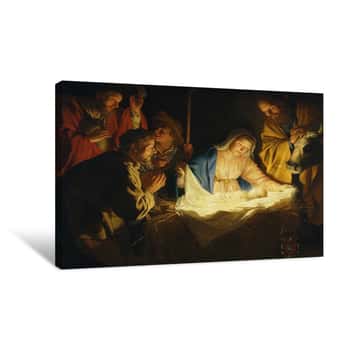 Image of The Adoration of the Shepherds Canvas Print