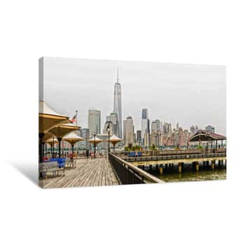 Image of Freedom Tower Overcast Day Canvas Print