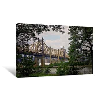 Image of Old NYC Bridge Canvas Print