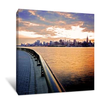 Image of New York City Waterfront Canvas Print