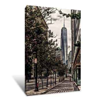 Image of Freedom Tower\'s Watchful Eye Canvas Print