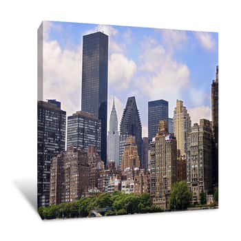 Image of Manhattan View from Roosevelt Island Canvas Print