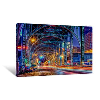 Image of NYC Neon Lights Canvas Print