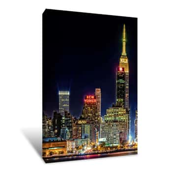 Image of Neon New Yorker Sign NYC Canvas Print