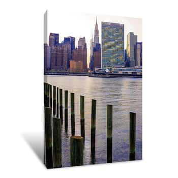 Image of Chrysler and UN NYC Canvas Print