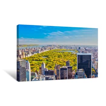 Image of View On Central Park, New York Canvas Print