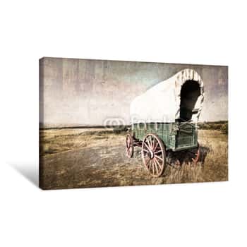 Image of Chariot Western Vintage Canvas Print