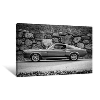 Image of 1967  Mustang Vintage Muscle Car Canvas Print