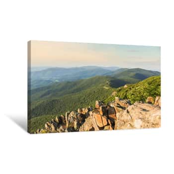 Image of Skyline Drive Seen From Stony Man, Shenandoah National Park, Virginia Canvas Print
