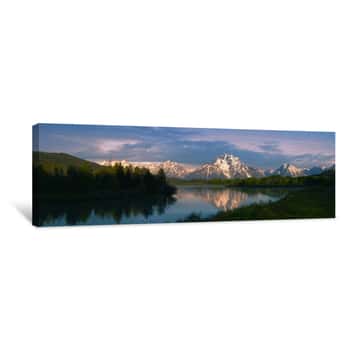 Image of Grand Tetons At Sunrise Canvas Print