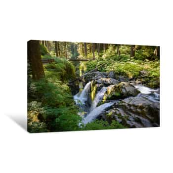 Image of Sol Duc Falls, Olympic National Park Canvas Print