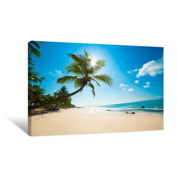 Image of Tropical Beach Canvas Print