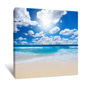 Image of Gorgeous Beach Landscape Canvas Print