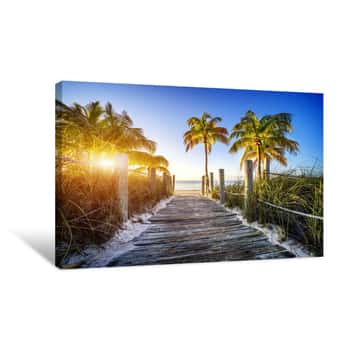 Image of Boardwalk To The Beach Canvas Print