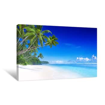 Image of Beautiful Tropical Beach Canvas Print