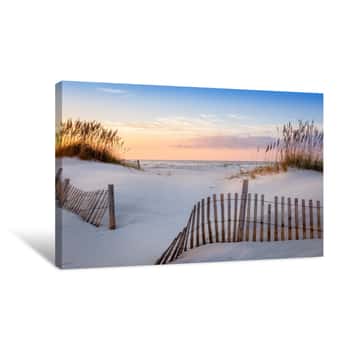 Image of Sunrise At Pensacola Beach Canvas Print