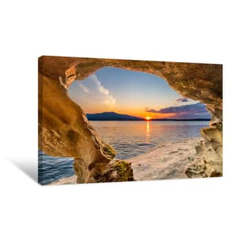 Image of Sunset Cave Canvas Print