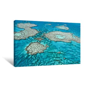 Image of Great Barrier Reef In Queensland,Australia  Canvas Print
