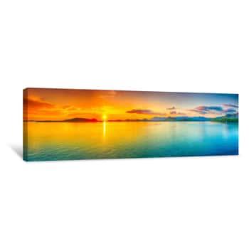 Image of Sunset Panorama Canvas Print