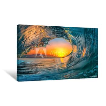 Image of Sea Water Ocean Wave Canvas Print