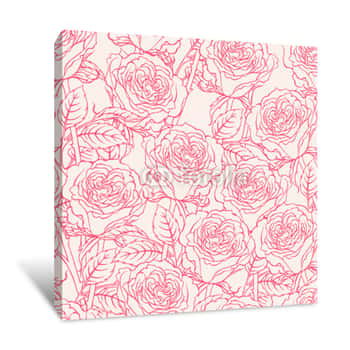 Image of Sketch Roses Canvas Print