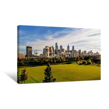 Image of Philadelphias Skyline Canvas Print
