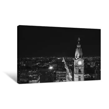 Image of City Hall Skyline Canvas Print