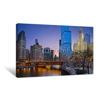 Image of Chicago Riverside Canvas Print