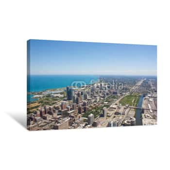 Image of Chicago And Lake Michigan Canvas Print