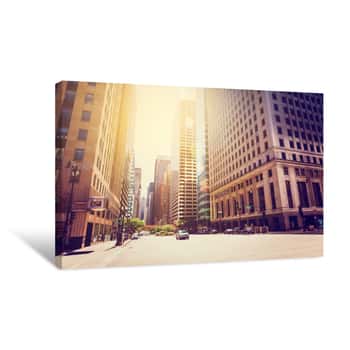 Image of Chicago Sunset Canvas Print