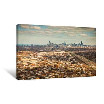 Image of Aerial View Of Chicago, Illinois Canvas Print