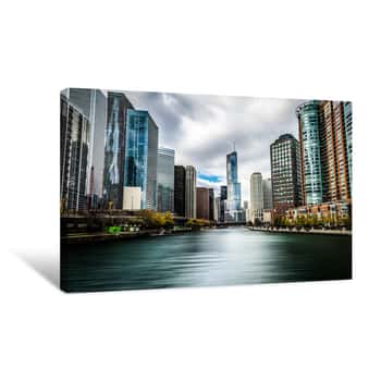 Image of Chicago River Canvas Print