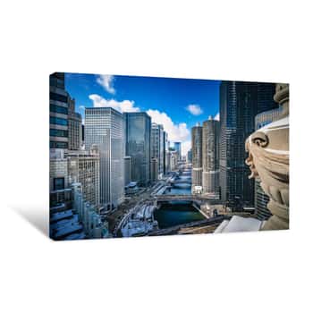 Image of Views Of The Chicago City Skyline Canvas Print