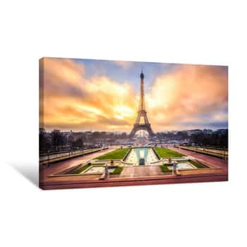 Image of Eiffelturm In Paris Canvas Print